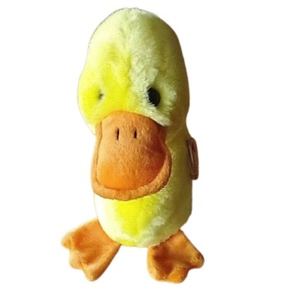 TY Wingless Quackers Buddy Bird Duck Authenticated! Becky's True Blue Beans RARE